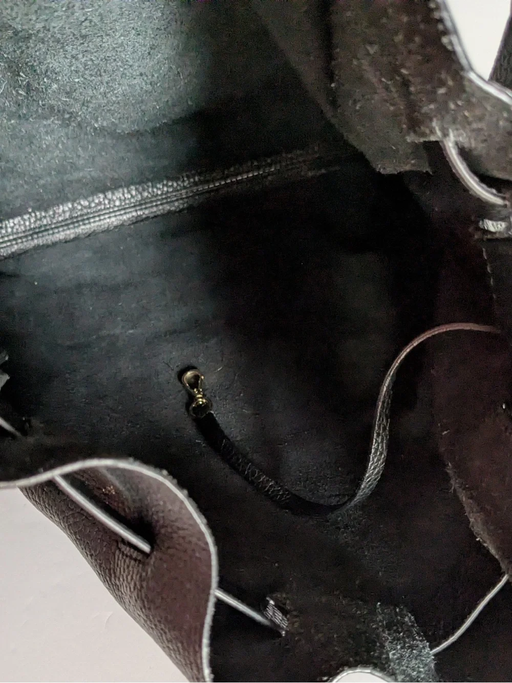 Tamara Mellon Leather Drawstring bag